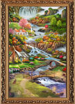 山水油画 
