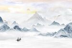 抽象山水画