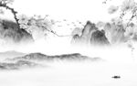 高雅 简奢灰山水画 Tif分层