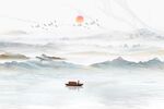 水墨山水画