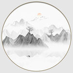 抽象山水画