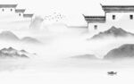 高档 高端灰色山水 TiF分层