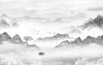 极简 高档清晰山水 TiF分层