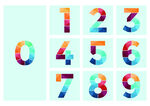矢量数字0-9