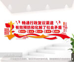畅通行政复议渠道司法局文化墙