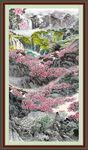 竖幅风景画 