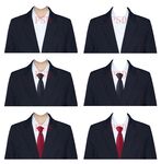 女西装正装证件照衣服素材psd
