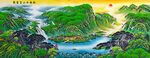 办公室客厅山水画