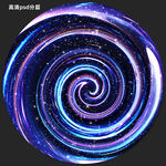 圆形星空软膜装饰画