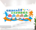 体育运动励志标语文化墙