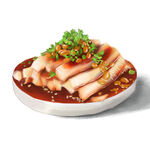 贵州特色美食米豆腐插画分层ps