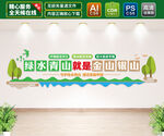 绿水青山就是金山银山文化墙