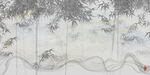 水墨竹子背景