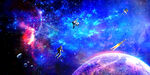 紫色星空