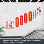 廉政楼梯文化墙