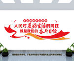 人民对美好生活的向往文化墙