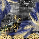 抽象羽毛装饰画