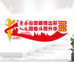 青年励志文化墙图片
