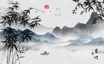 国画竹子