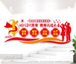 青年团员之家文化墙图片