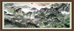 山水中堂画 