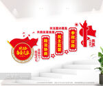 政协之家楼梯文化墙图片