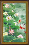 国画荷花 