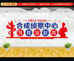 合成侦查中心文化墙