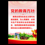 党的教育方针海报