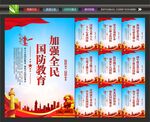 国防教育海报