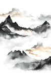 新中式意境水墨画