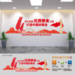 粮食局标语文化墙