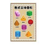 立体图形认知海报