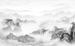 高山流水背景墙