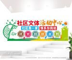 社区文体活动中心文化墙