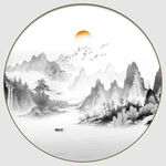 新中式山水画