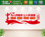 为人民服务文化墙