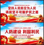 人民防空展板