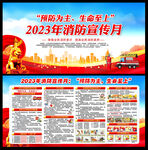 2023消防宣传月展板