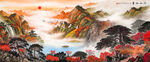 鸿运当头 流水生财装饰画