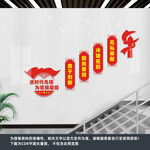 党建楼梯文化墙