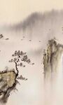 迎客松山水