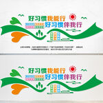 好习惯文化墙