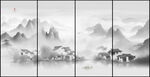 招财山水画