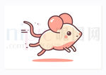 可爱小老鼠卡通设计