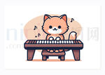 可爱的小猫卡通设计