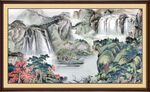 旺财山水画 