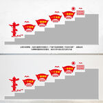 党建楼梯文化墙