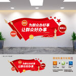 社区便民服务中心文化墙