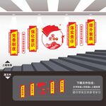 安全生产楼梯楼道文化墙